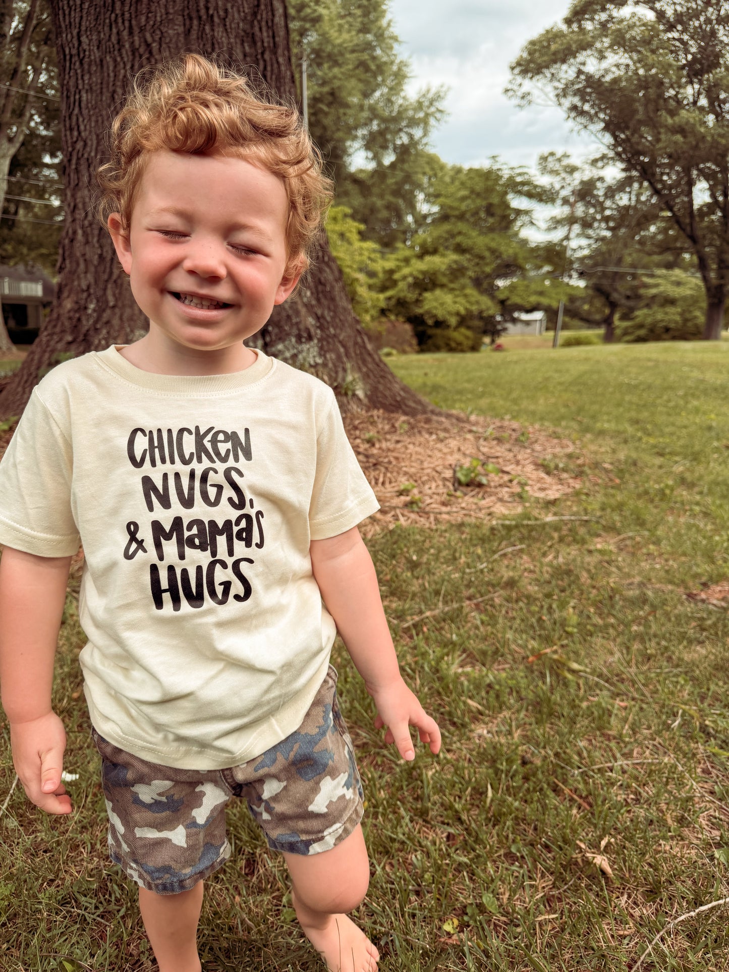 Chicken nugs & mama hugs tshirt