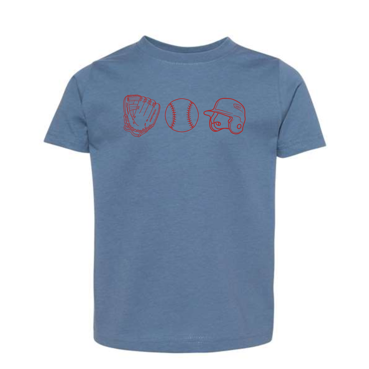 Glove Ball Helmet Tee Short Sleeve