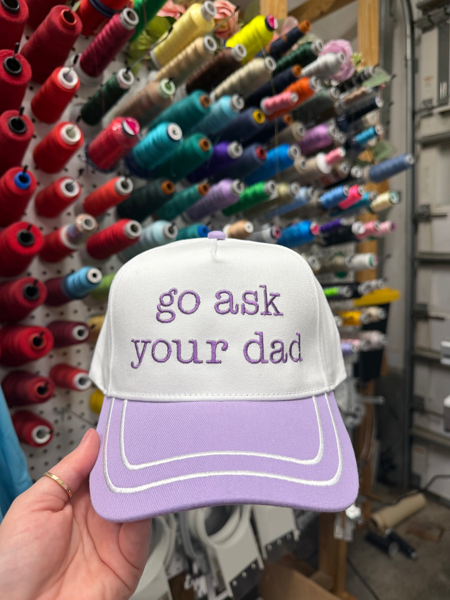 Go Ask Your Dad Embroidered Hat