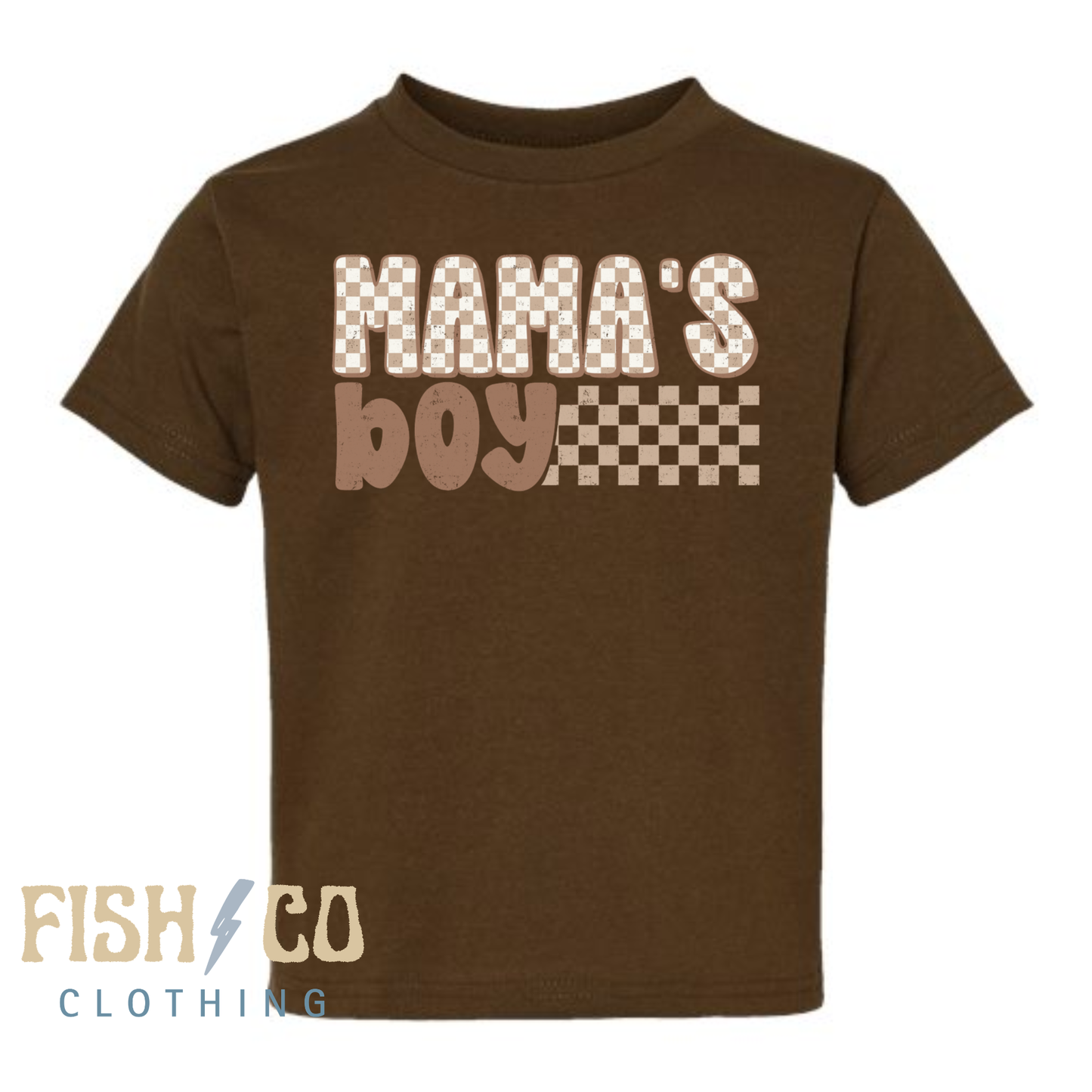 Mama's Boy Checkered T-shirt