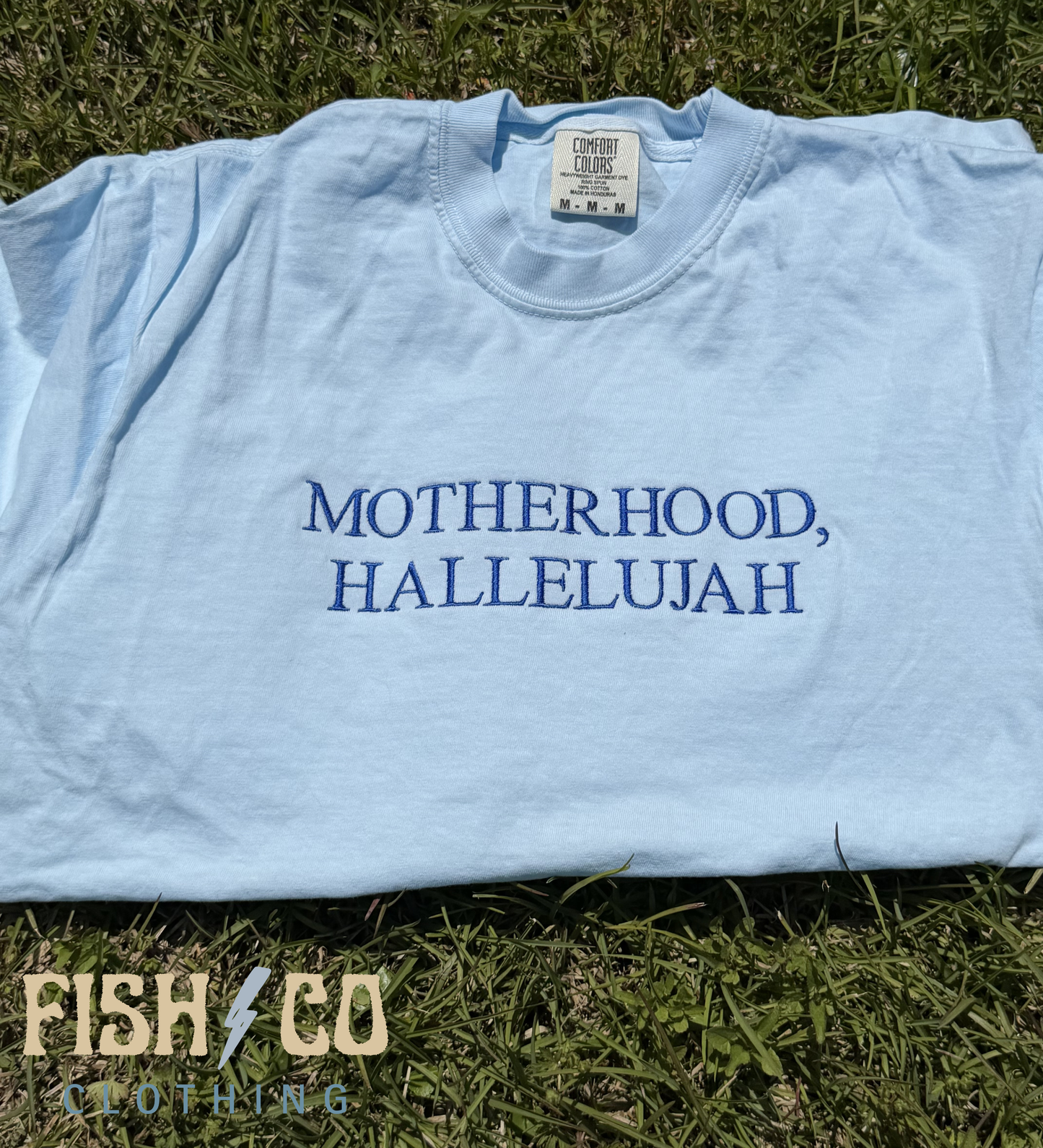 Motherhood, Hallelujah Embroidered T-Shirt