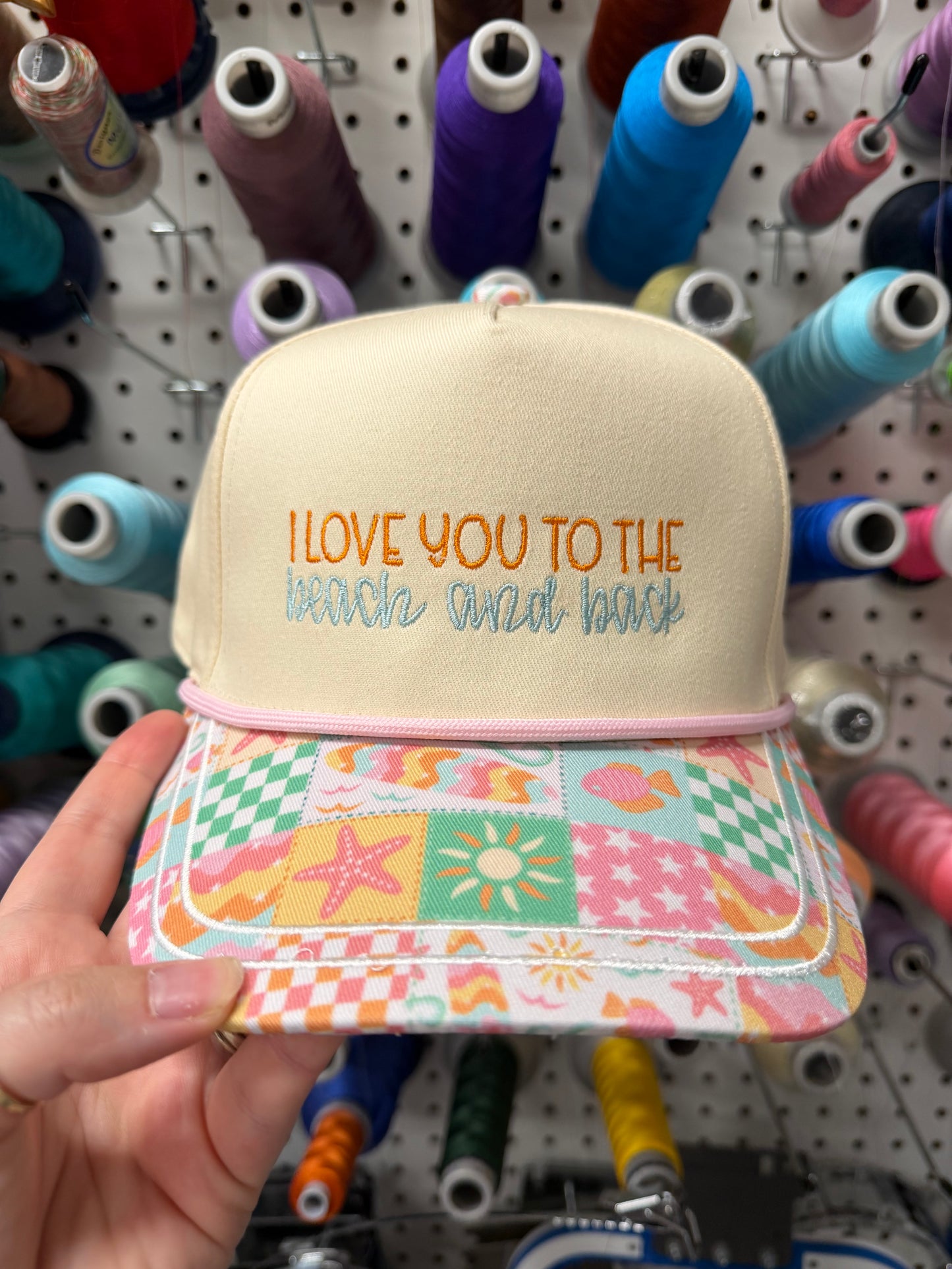 I love you to the beach and back hat