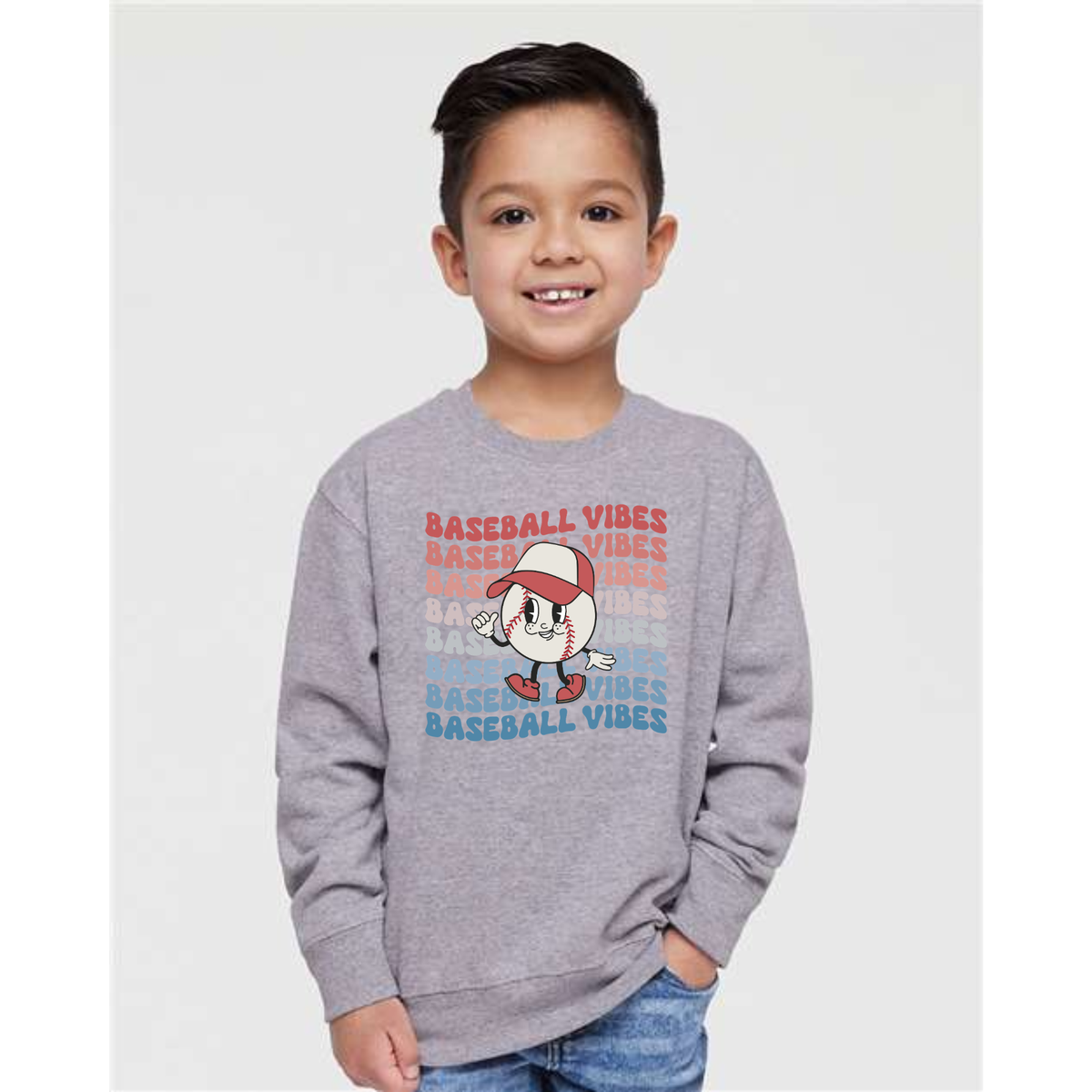 Baseball Vibes Sweatshirt Toddler