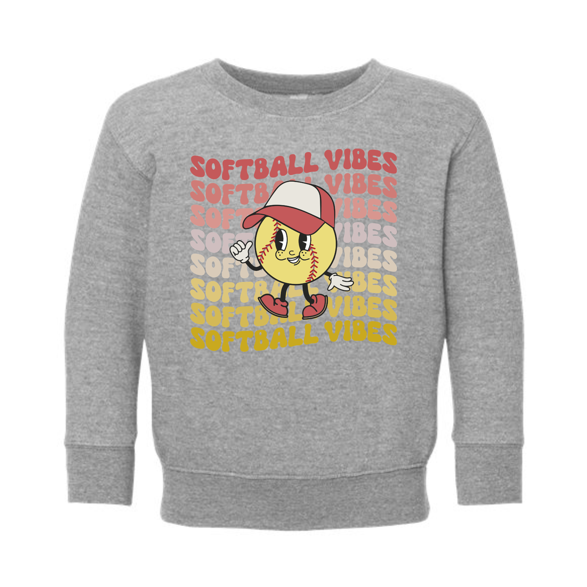 Softball Vibes Sweatshirt Toddler