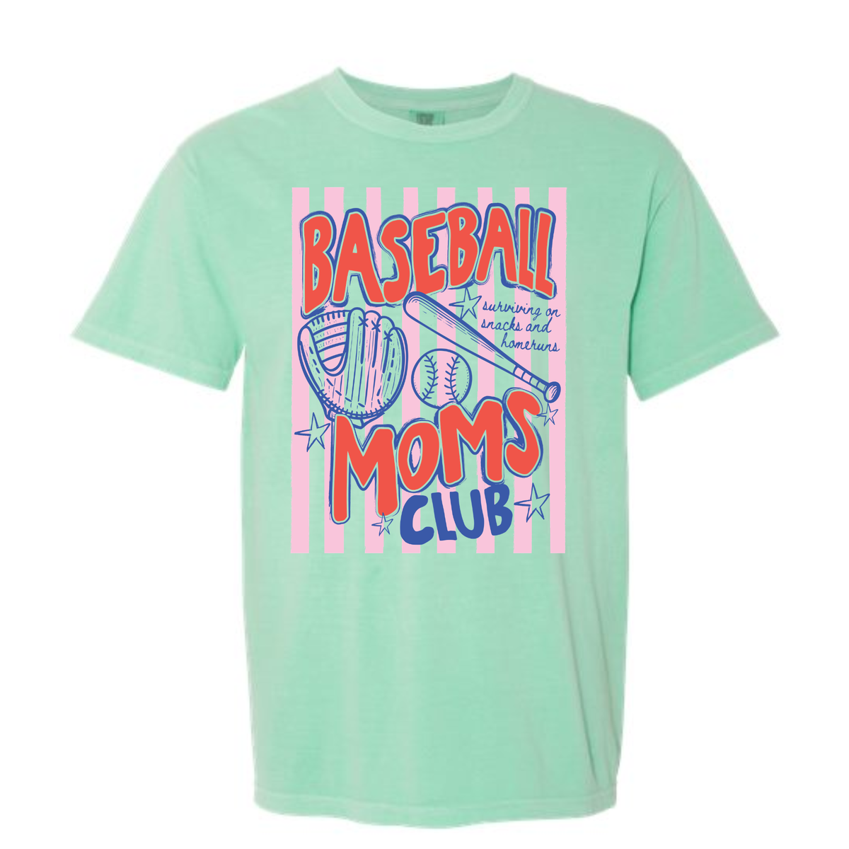 Baseball Moms Club Tee (Mint)