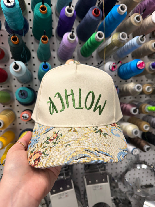 Mother Floral Embroidered Hat