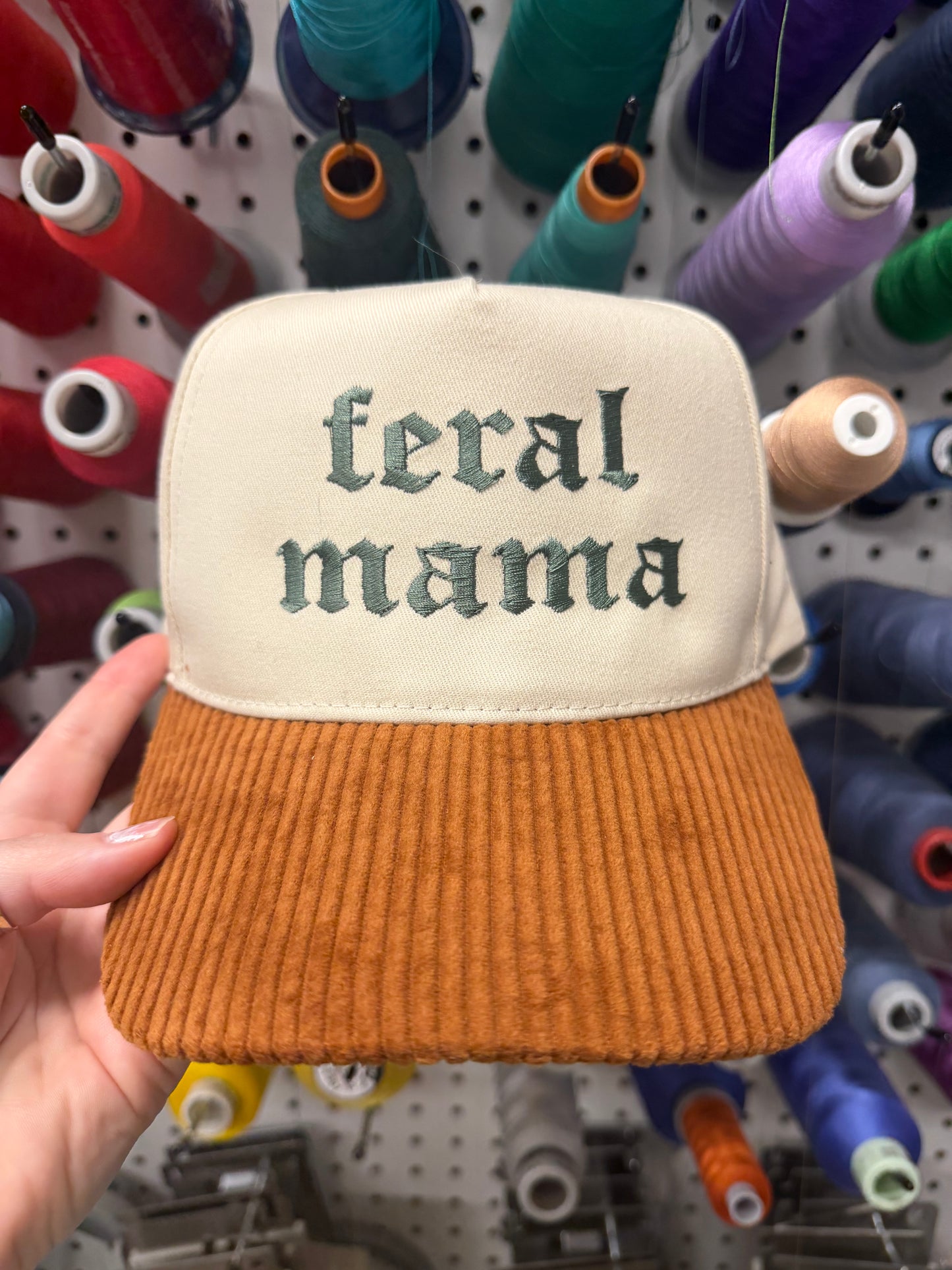 Feral Mama Embroidered Hat