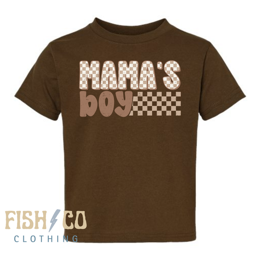 Mama's Boy Checkered T-shirt