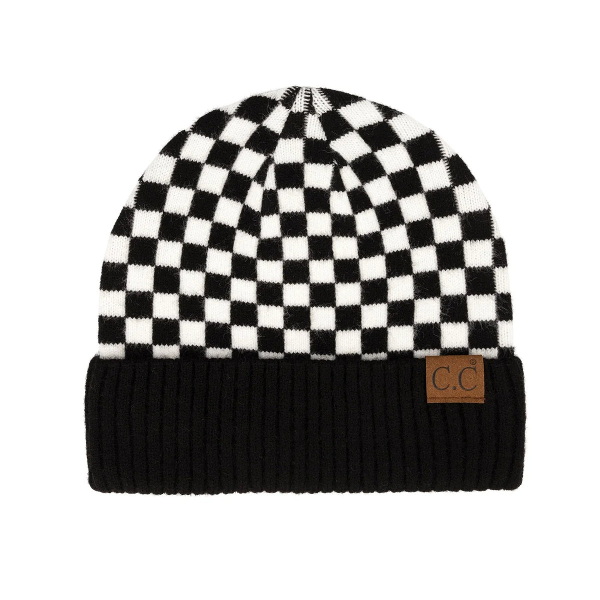 Wool Checkered Beanie CC Brand